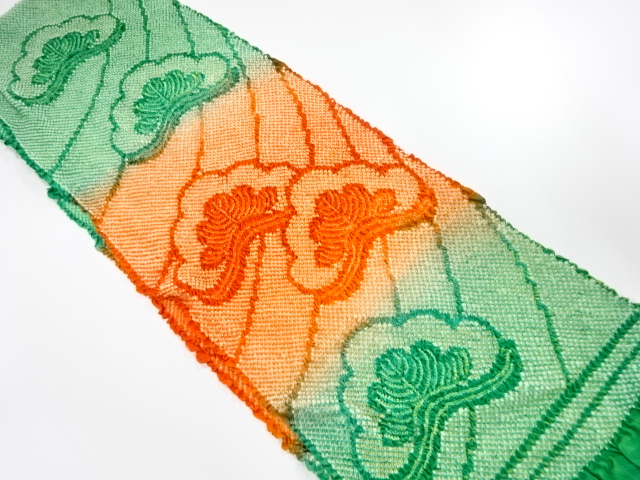 正絹　振袖用　絞り帯揚げ